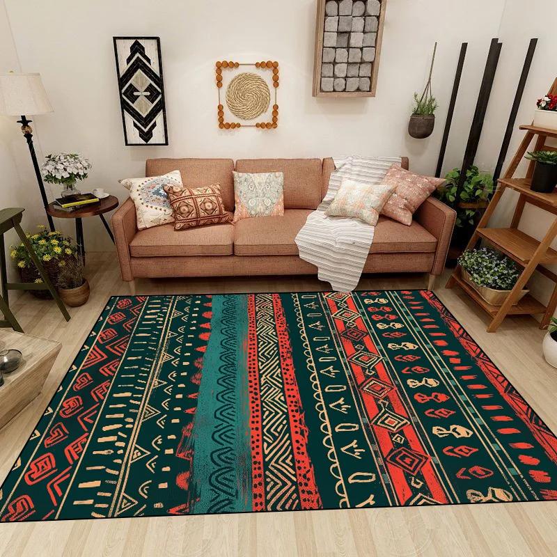 Turkish Bohemia Carpet Washable Non-slip Rug for Bedroom Living Room Home Sofa Decoration Large Decor Floor Fluffy Mat Gift