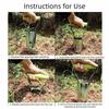 Stainless Steel Garden Seedling Transplanter Handheld Design Multifunctional Flower Transplanting Extractor Tool