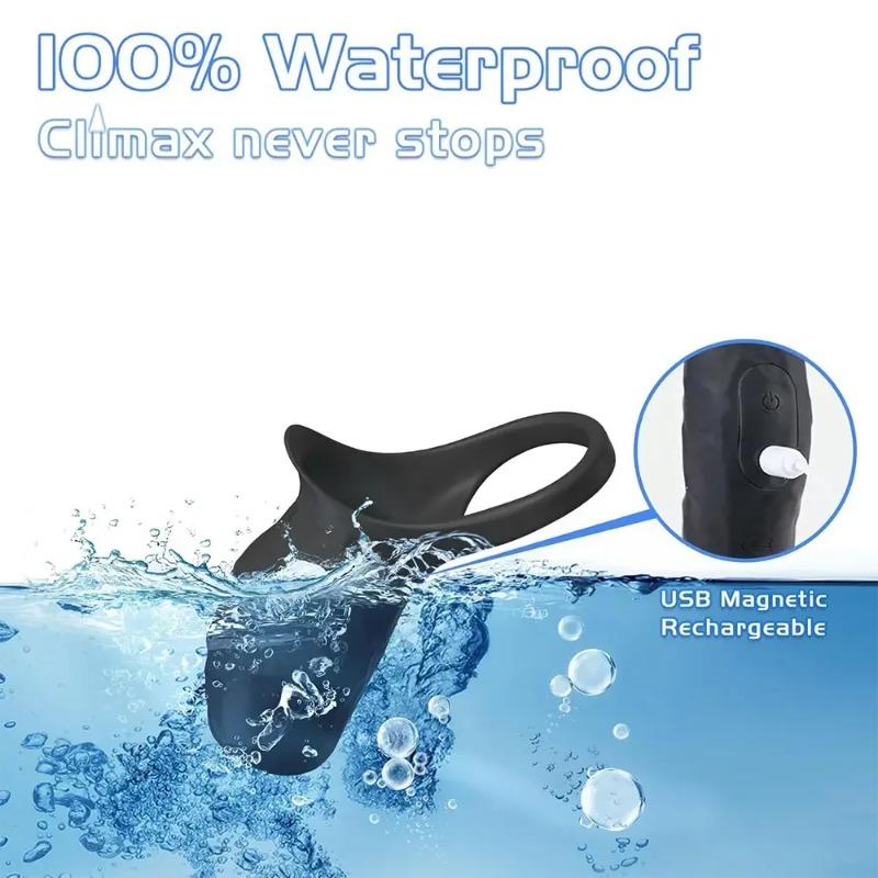 Vibrating Penis Sleeve & Cock Ring Set – Dual Stimulation for Men & Women, G-Spot Vibrator, Couple Sex Toy