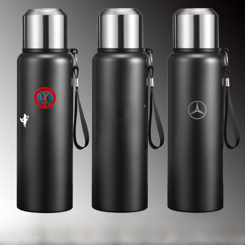 Large Capacity Stainless Steel Insulated Travel Kettle with Tea and Water Separation