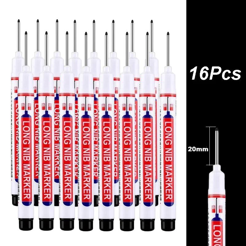 4-100 Stück 20mm Tiefloch Lange Spitze Kopf Marker Für Metall Perforierstift Wasserdicht Badezimmer Holzbearbeitung Dekoration Mehrzweck
