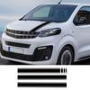 Car Hood Cover Engine Stickers For Peugeot Traveller Opel Zafira Life Camper Van Bonnet Graphics Vinyl Decal Tuning Accessories