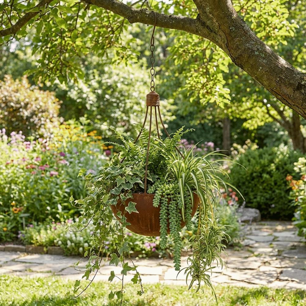 Lightweight Hanging Flower Vase Decorative Plant Pot Creative Garden Planter Outdoor Dried Flower