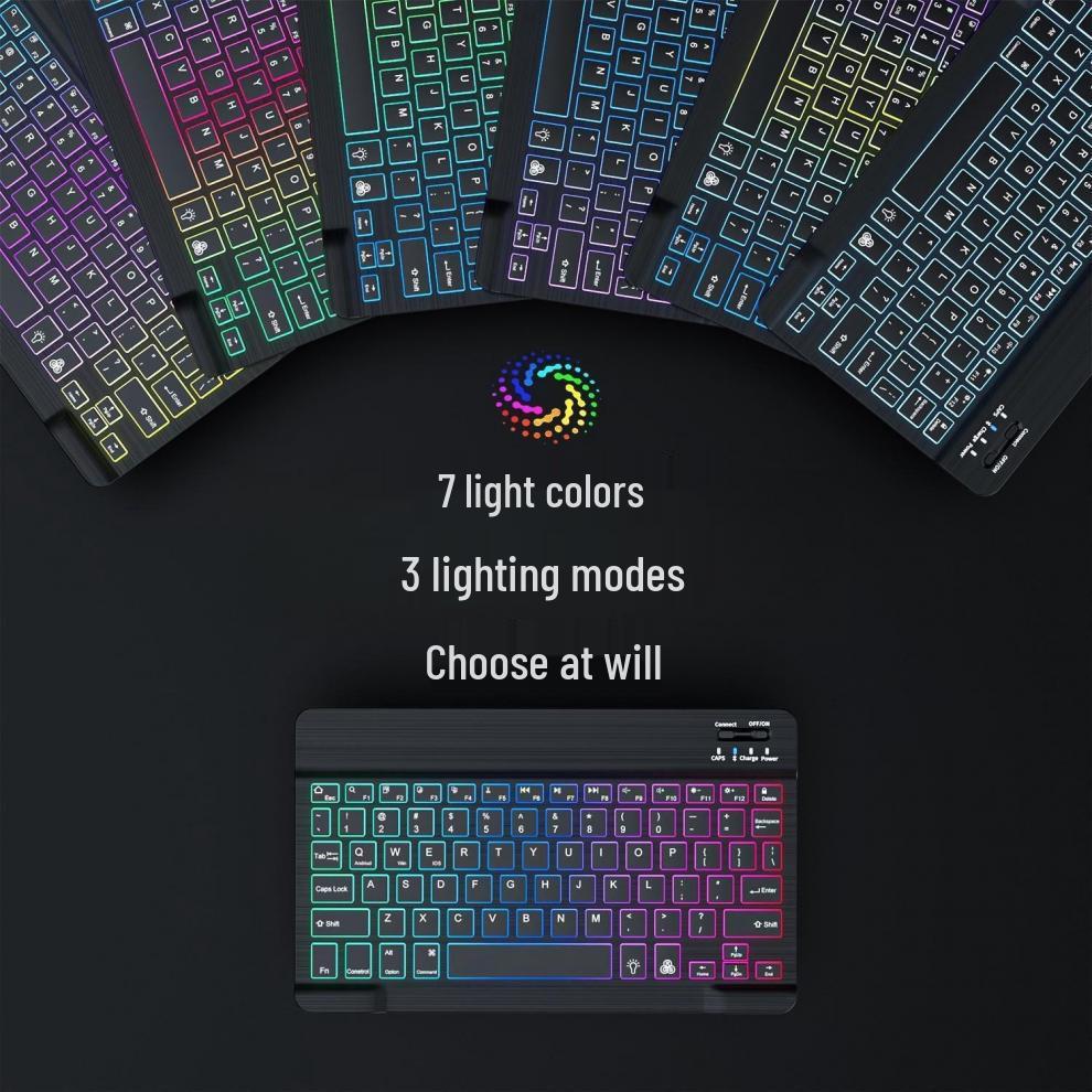 Colorful Bluetooth Magic Keyboard & Mouse Set for Mobile & Tablet