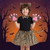 Giraffe Skirt Headband Bow Children Short Dress  Themed Carnival Event