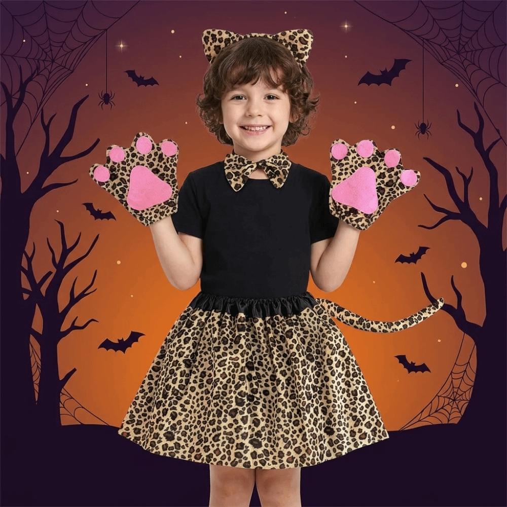 Giraffe Skirt Headband Bow Children Short Dress Themed Carnival Event