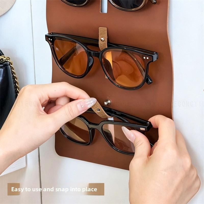 Glasses Storage Bag, Wall-mounted Sunglasses Display Stand, Multi-layer Portable Sunglasses Storage Bag