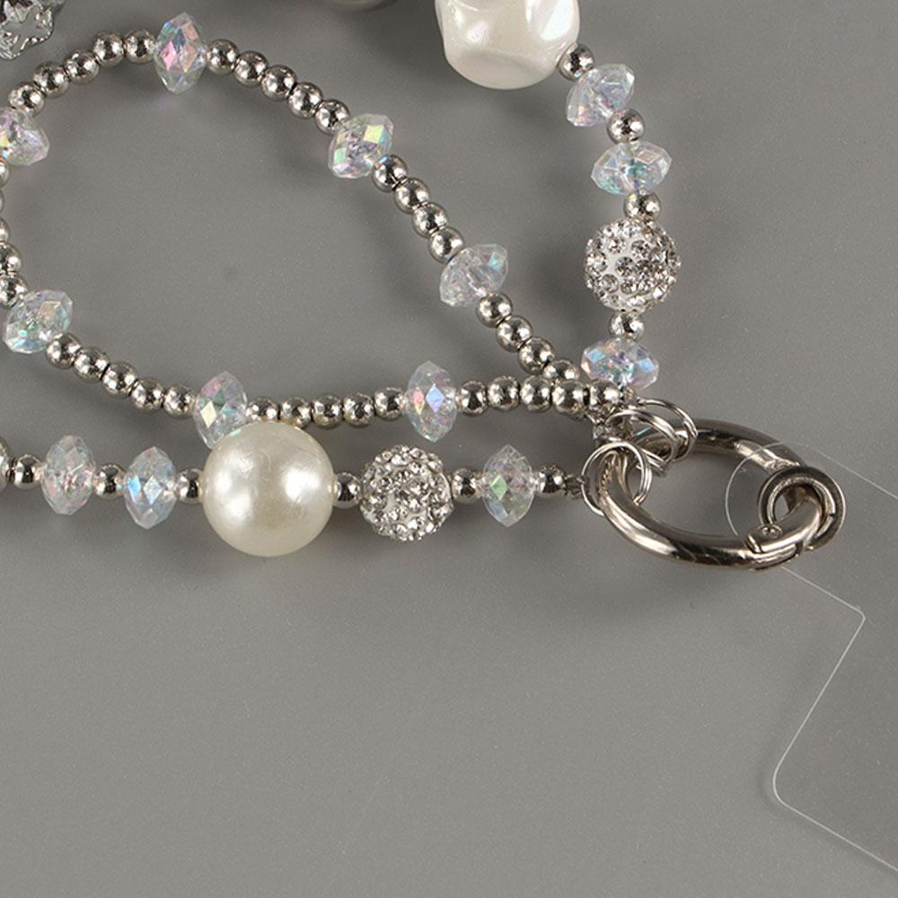 Hanging Cord Y2K Phone Chain Pearl Bead Cellphone Strap Fashion Mobile Phone Lanyard  Jewelry Gift