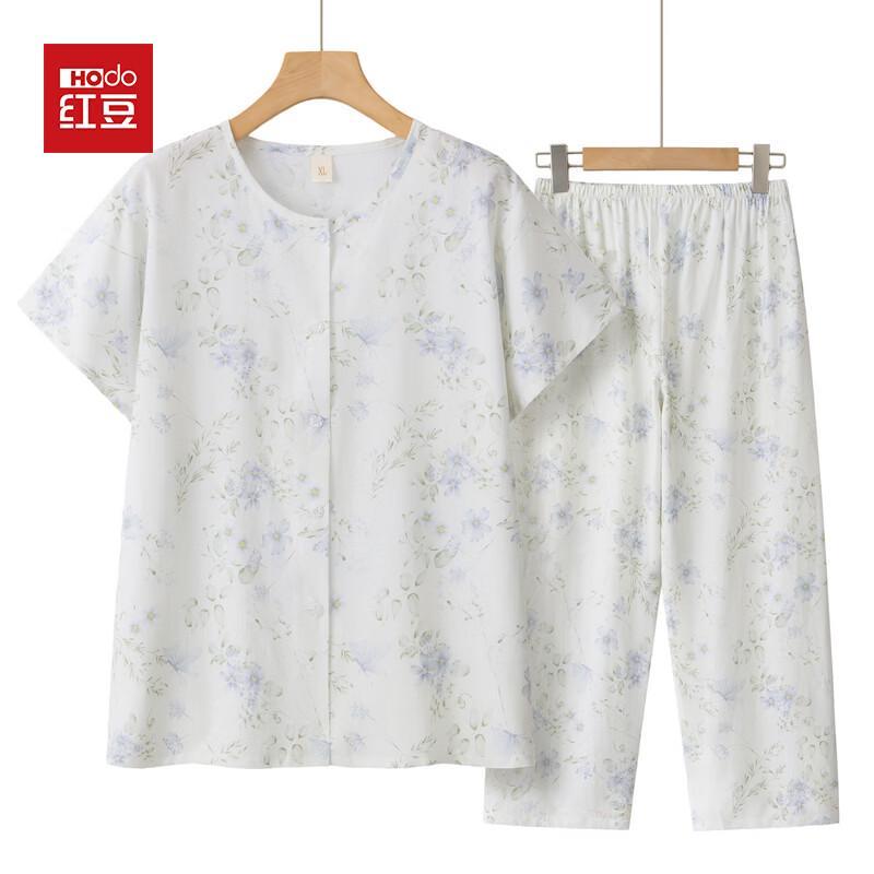 Hodo Women s Summer Breathable Cotton Silk Set 2XL