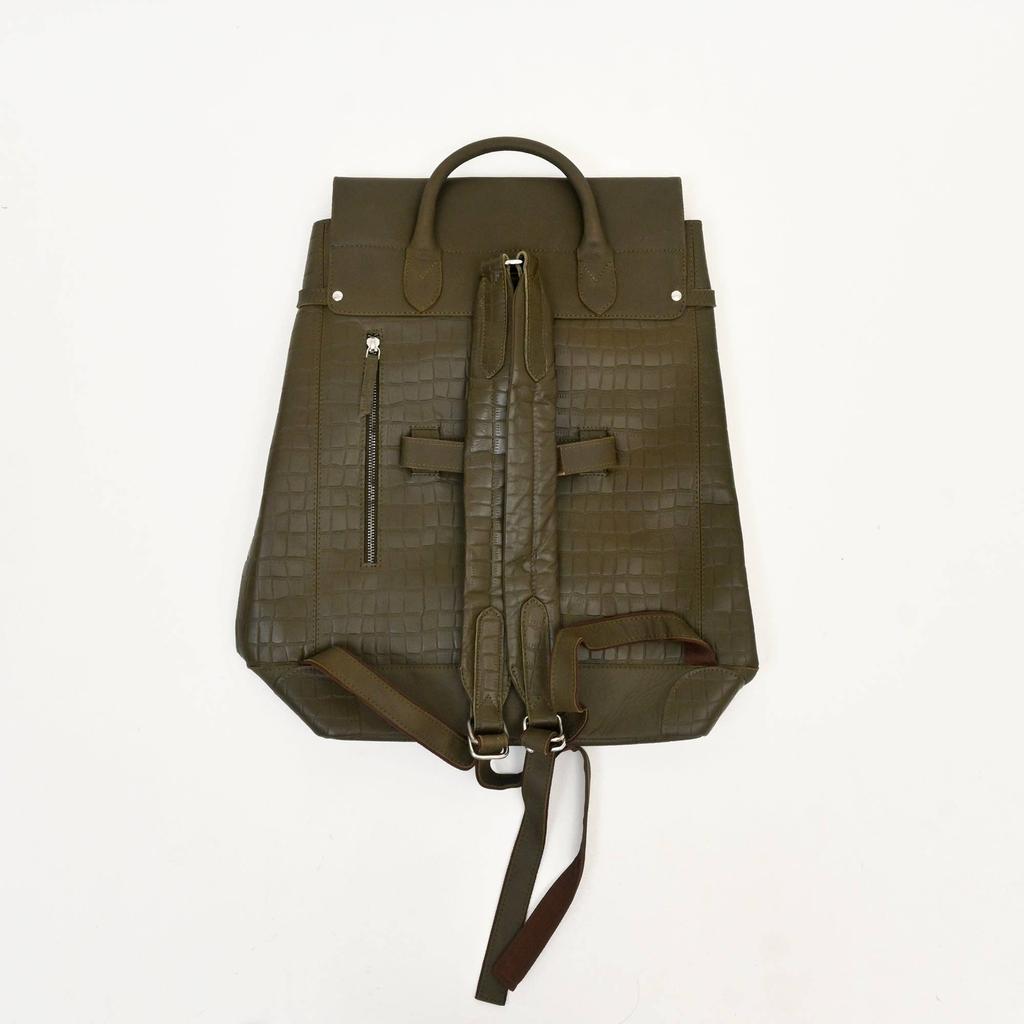 Leather Backpack Crogrn