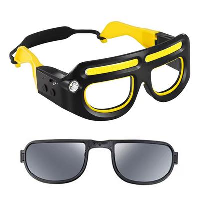 Lunettes Lampe frontale à capteur de mouvement Rechargeable LED Interrupteur sans contact Lumière avec 5 modes Étanche USB-C Camping