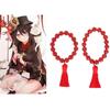 Tao Genshin Hu Bracelet Wristlet Costume Accessories Figue Red Hand Beaded