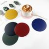 Cross-Border Double-Sided PU Leather Waterproof Non-Slip Coasters - Customizable Corporate Logo Insulation Pads