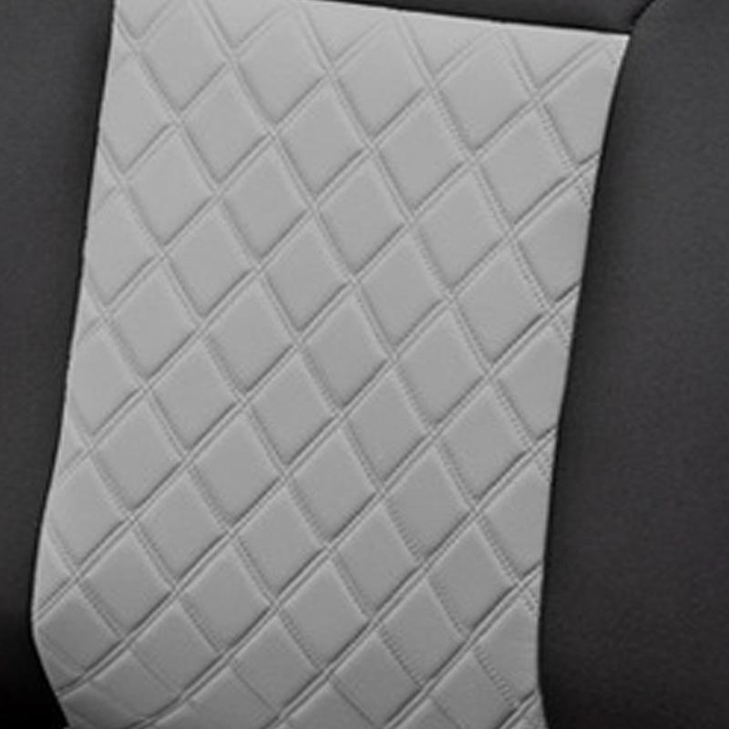 Aicheda 2022 Black Mesh Fabric Car Seat Cover with Grey Diamond Quilting - Universal Four Seasons.