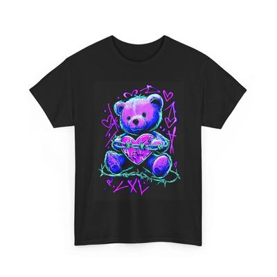 BEAR GRAFFITI LOVE WIRE ART Tshirt TEE STREET WEAR GIFT MEN WOMEN TEENS SHIRT