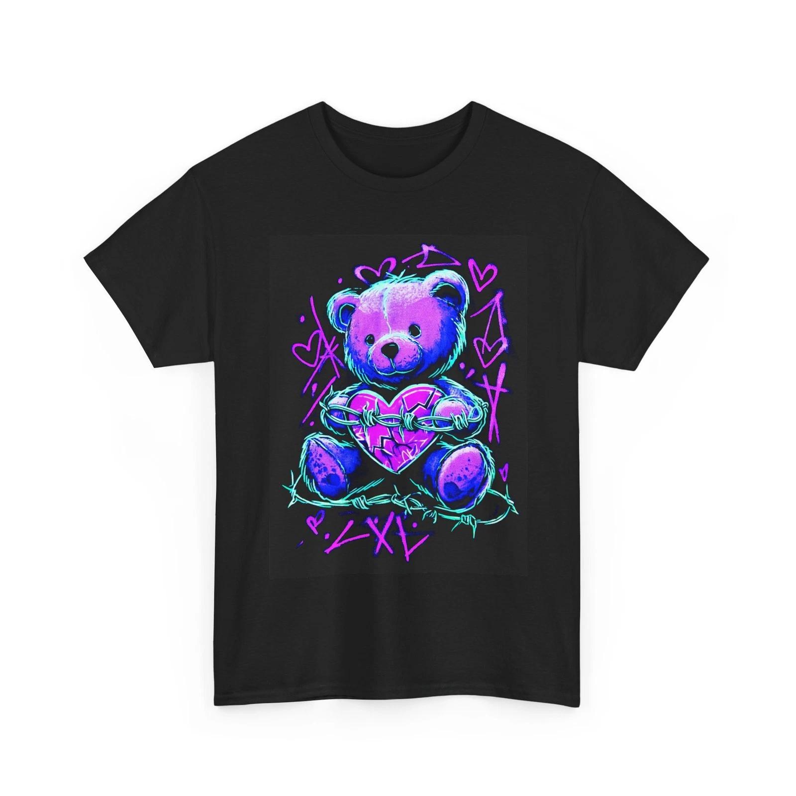 

BEAR GRAFFITI LOVE WIRE ART Tshirt TEE STREET WEAR GIFT MEN WOMEN TEENS SHIRT XL