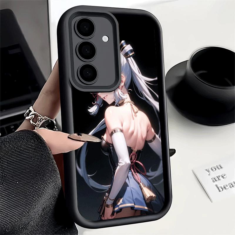 

Phone Case for Samsung Galaxy S26 S25 Ultra S24 FE Genshin Impact Kamisato Ayaka Shell S23 Plus S22 + S21 S20 5G Soft Silicone F Samsung S23 Plus