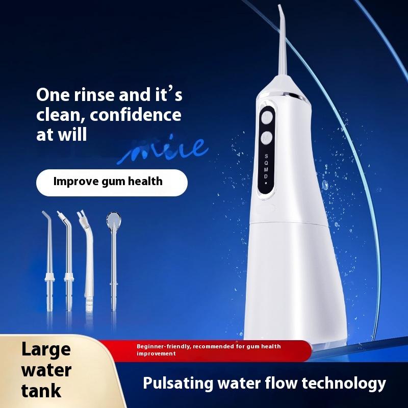 Ultrasonic Tooth Flusher Portable Intelligent Electric High-frequency Pulse Cleaning Calculus Oral Scrubber