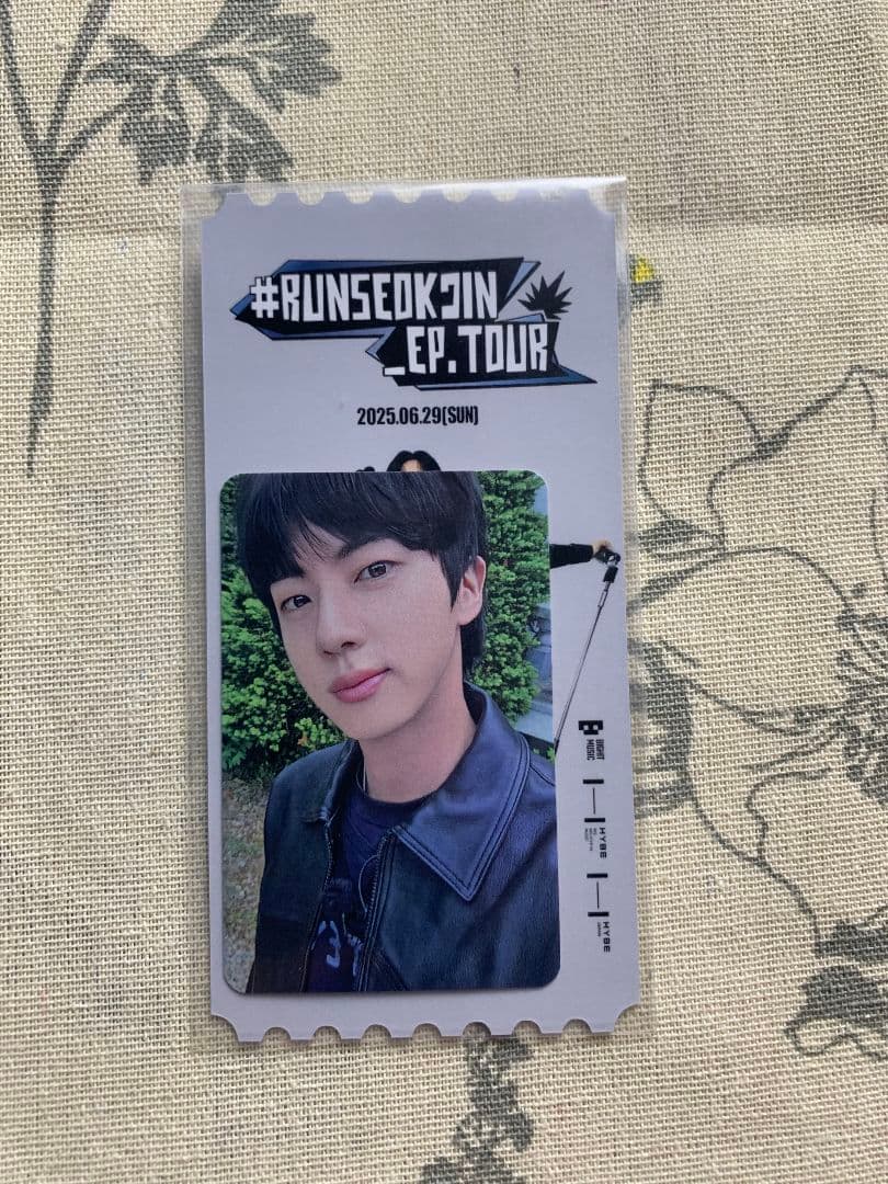 

[USED] RUNSEOKJIN_EP.TOUR BTS Trading Card JIN 6/29