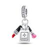 Authentic Design Copper Color Romantic Perfume Bottle Collection Bead Charms Compatible With 3MM Bracelets Do It Yourself Charm Bead Charms Birthday J