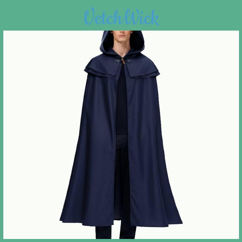 Medieval Fantasy Cloak With Hood For Cosplay And Themed Parties