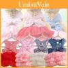 Stylish Denim And Pink Striped Pet Dress For Small Dogs And Cats