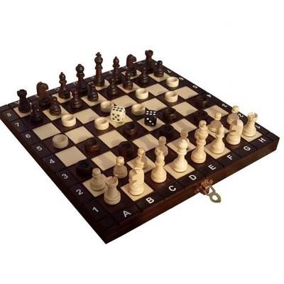 Wooden Set of Chess + Checkers + Backgammon Model 27x27 Souvenir Chess Unique Chess Set Handcrafted Chess Sets 142