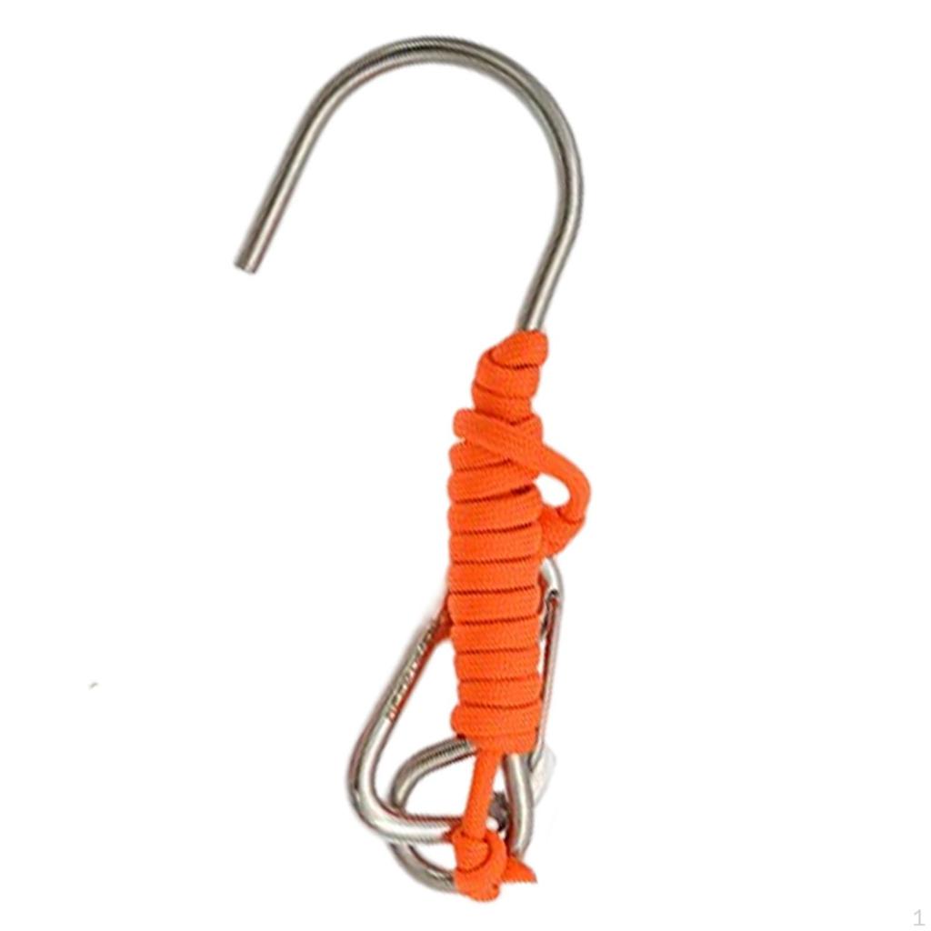 Dive Reef Single Hook, Stainless Steel Diving Safety Accessories