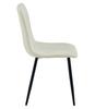 LIBRA Chair - Beige Fabric / Black Legs X 2