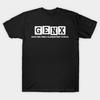 Men Black Print T-shirt Gen X Adulting Since Elementary School No-Cut Transfer Paper Print Cotton Tshirt