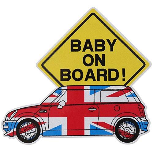 

Наклейка Negesu MINI Baby on Board с тканью
