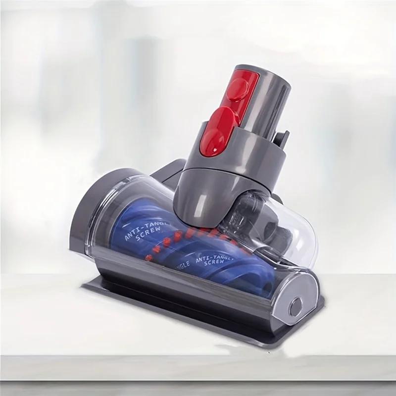 Anti-Tangle Mini Motorized Brush Head for Dyson V7 V8 V10 V11 V15 Vacuum Cleaner Part,Suitable for Sofas, Beds, Car Seats