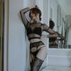 Sexy lingerie women's sexy seduction empty suspender stockings seduction net stockings leggings women
