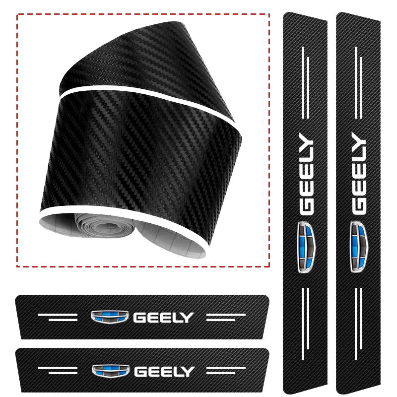 Car Interior Threshold Sticker Door Sill Strip For Geely Coolray Geometry Emgrand Panda Binray Tugella Okavango Atlas Azkarra LC