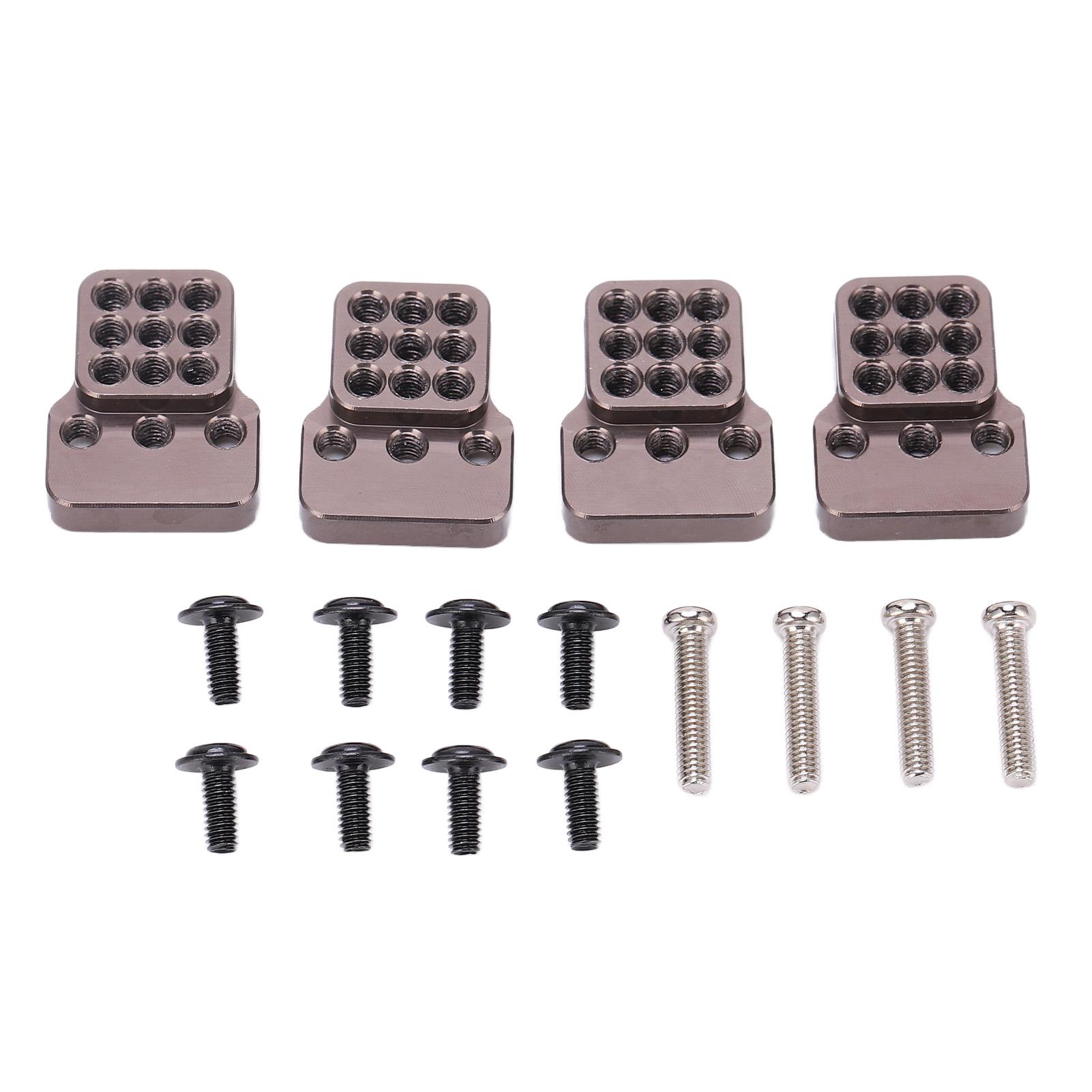 

4шт металевий регульований кронштейн амортизатора для аксесуарів для оновлення автомобіля моделі WPL 1/16 RC