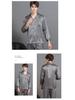 2023 Men's Silk Pajama Set: Long Sleeve, Long Pants, Thin and Comfortable for Spring, Summer, or Autumn Home Wear