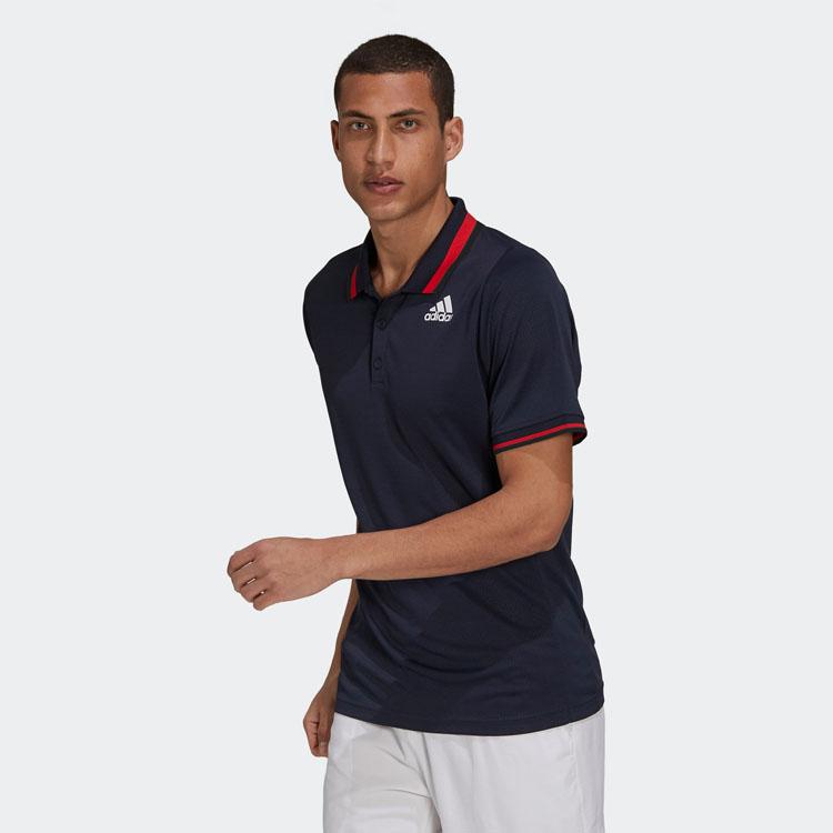 Adidas H.Rdy Top Polo Tennis Sports Quick-Dry Short-Sleeve Shirt Men Tops Dark-Blue H31439