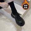 Fashion Women Spring New Black Platform Flats Shoes Women Loafers Slip on Boat Shoes Designer Casual Leather Oxfords