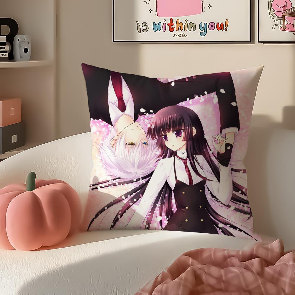 Romantic Anime FFox Servant SS Cushion Cover Pillowcase Short Plush Invisible zipper Room Sofa Cushion Cover