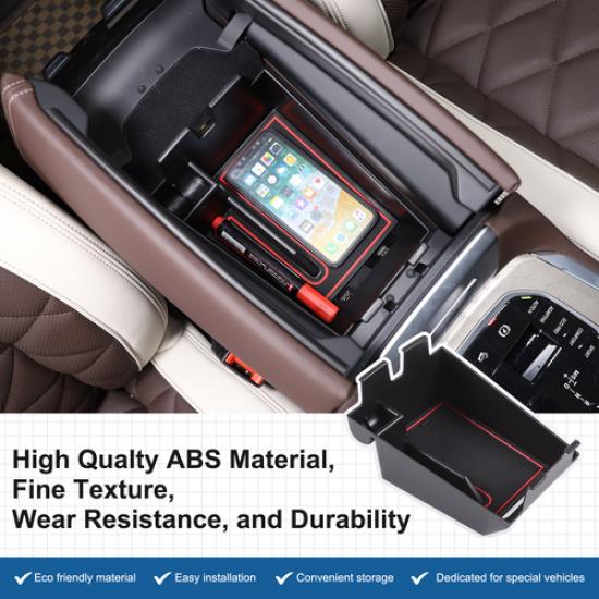 Car Center Armrest Storage Tray Organizer Box Tray For BMW X5 -2024