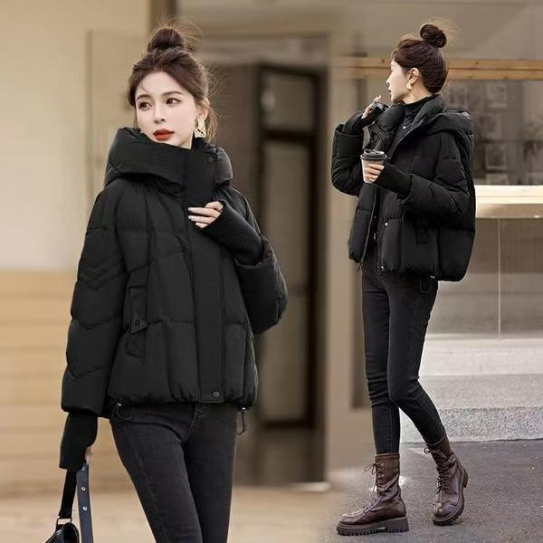 Trendy Short Padded Jacket Winter Warm Cotton Coat Fashionable and Chic Womens Outerwear
