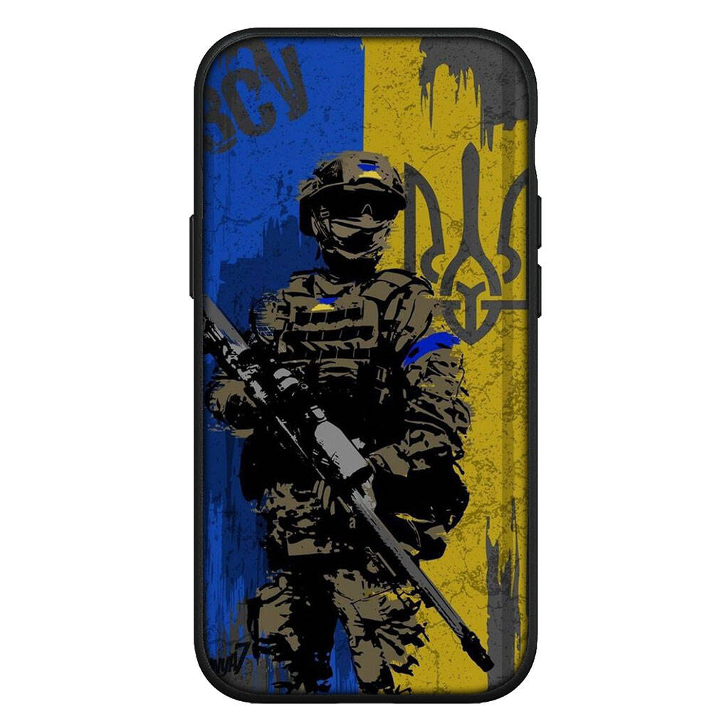 For Samsung Galaxy S25 S24 S23 S22 S21 S20 Ultra FE Plus A17 A37 A57 A56 A55 A06 A16 A15 A36 A26 A35 A05 A25 A54 A34 Phone Case Map Ukraine Flag Cover