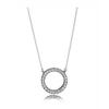 100% 925 Sterling Silver Pan Model Charm Necklace Female Heart Valentine's Day Heart-shaped Necklace Fashion Jewelry