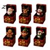 Quirky Party Conversation Starter Christmas Magic Pop-Up Gift Box, Cute Reindeer Santa Claus Gingerbread Prank Unexpected Interactive Box Reusable
