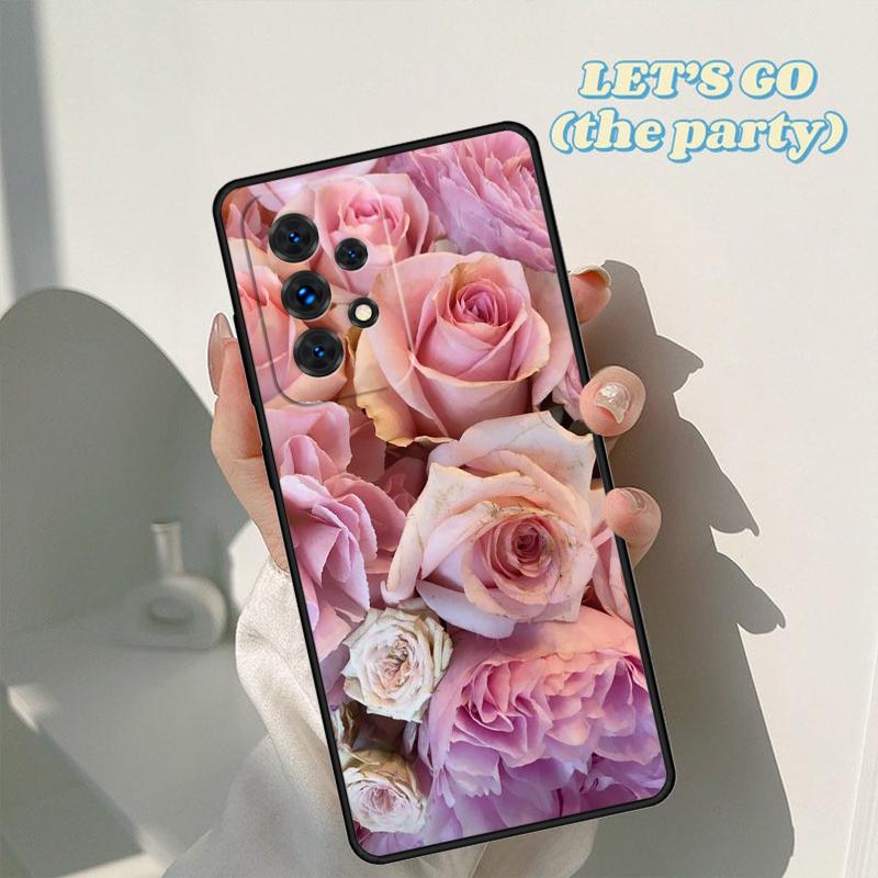 Peonies Beautiful Flower phone case For Samsung Galaxy A42 A31 A40 A51 A71 A32 A80 A91 A52 A72 A20e A21S A50 A70 A11 A12 Cover