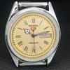 REFURBISHED SEIKO 5 AUTOMATIC 6309A JAPAN MENS VINTAGE GOLDEN WATCH a442131-1