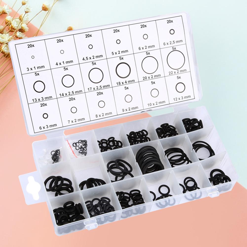 225pcs Sealing Gasket Washers 18 Sizes Rubber Sealing Washer Kit Universal Professional for Car Auto Vehicle Repair