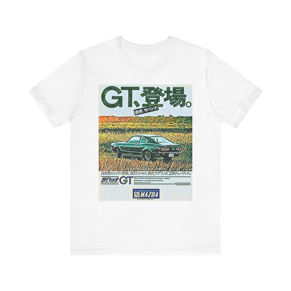 

Mazda GT Ретро Арт Графічний Принт Круглий Виріз Унісекс Джерсі Футболка з Коротким Рукавом 2XL