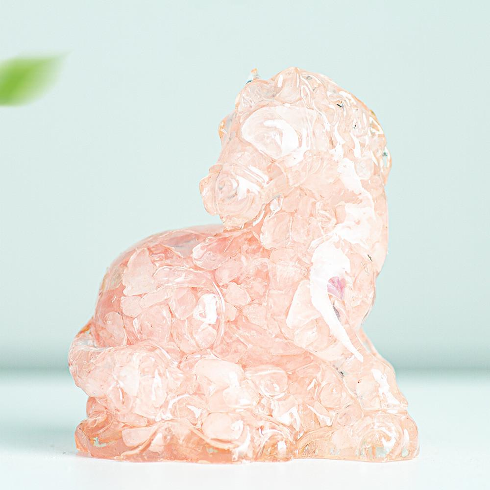 Natural Crystal Resin Figurine With Success Symbol For Home Decoration Gift