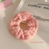 Milk Coffee Plush Hair Ring - Simple Elastic Band for Autumn/Winter